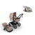 Fox 5 Renew complete inkl. Giraffe bouncer - desert taupe/polar white