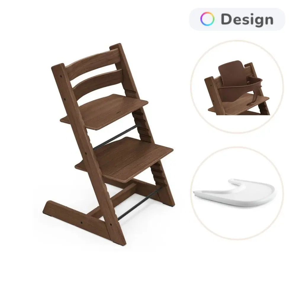 product-Tripp Trapp Højstol Eg Inkl. Babysæt Og Tray - Warm Brown