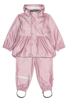 Regntøj Metallisk PU m. Seler - Mauve Shadows