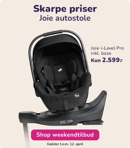 Weekendtilbud - skarpe priser på Joie autostole