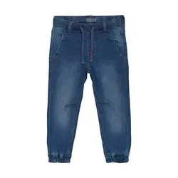 Minymo Bukser - Stretch Loose Fit - Blå Denim