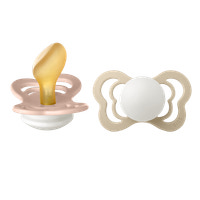 BIBS Sut Couture 2 pk Latex Str 2 - Blush Vanilla, Nat