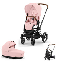 E-Priam kombivogn - Peach pink/Chrome brown