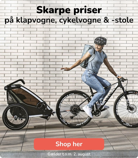 Skarpe priser på klapvogne, cykelvogne og - stole
