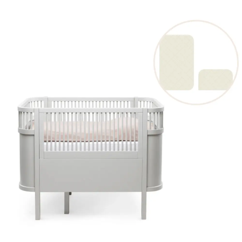 product-Baby & Jr. seng - Stone grå med madras