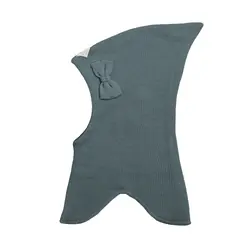 Racing Kids Elefanthue - Uld/bomuld - 2-lags - Dark Seagrass