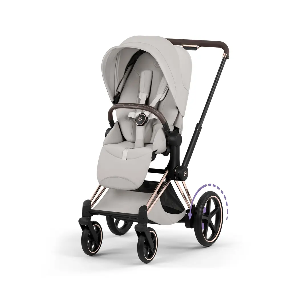 Cybex e-Priam Klapvogn Style City Grey/Rosegold