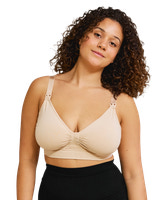 Graviditets & amme BH med carri-gel beige S