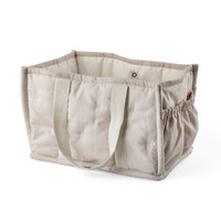 Pusleopbevaringskurv m/ hanke, morning beige