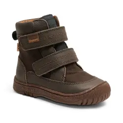 Bisgaard Grå Vinterstøvle Huxie Med Velcro Og Tex - Str. 28