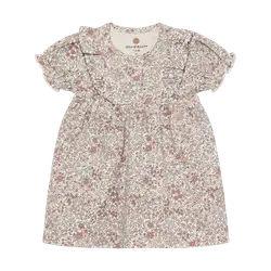 En Fant Kjole - Eggnog m. Blomster