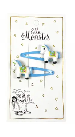 Hårclips Blue Horse