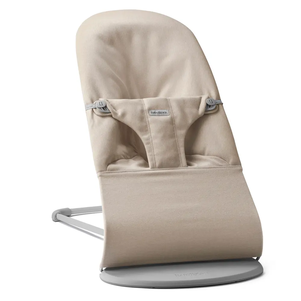 BabyBjorn Bliss - kūdikio supynės | Austas melanžas šviesiai smėlio spalvos