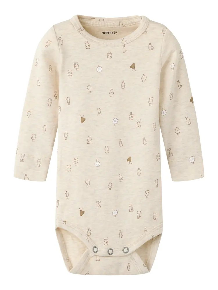 Name It Lydus Langærmet Body - Peyote Melange - 50