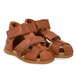 Begynder Sandal m. Velcro - Cognac/Cognac - 21