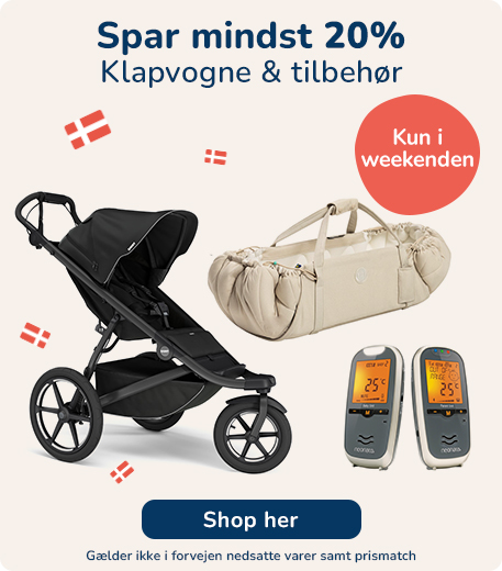 Spar mindst 20% på klapvogne og tilbehør
