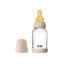 BIBS Bottle - Sutteflaskesæt - Glas - Boheme - Latex/Slow Flow/Rund - 120 ml. - Blush