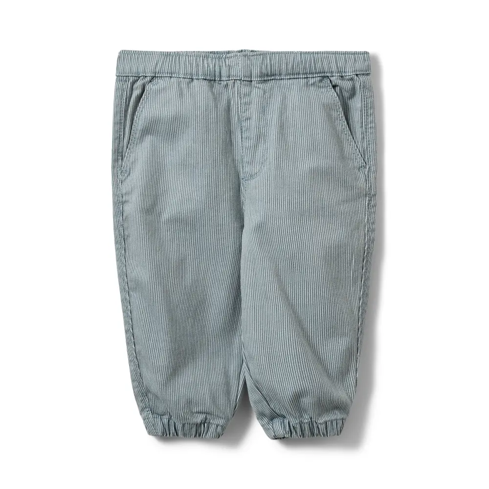 Lamoursb bukser - Blue denim stripe - 74