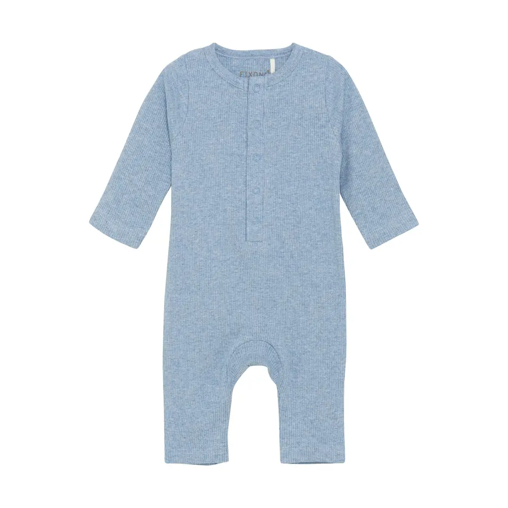 product-Melange Rib Romper Langærmet - 7639 - 62