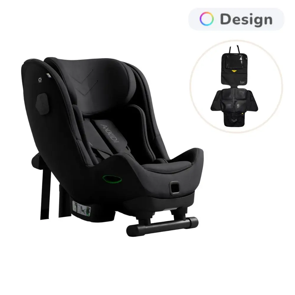 Axkid Minikid 4 Max Autostol Inkl. Sædebeskytter - Coastal Storm Black