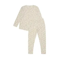 Minymo Pige Nattøjssæt i bambus - Dusty Ceder - 110