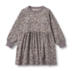 Dorthea Jersey Kjole - Purple stone flowers - 4 ÅR