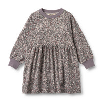 Dorthea Jersey Kjole - Purple stone flowers