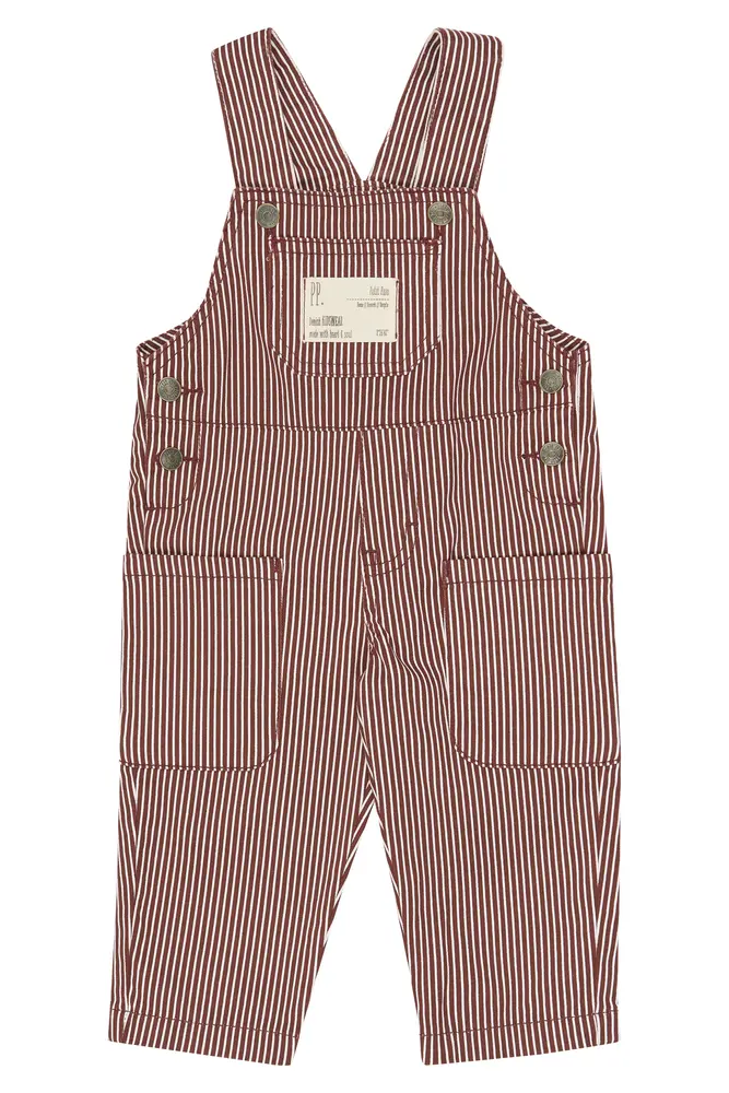 Petit Piao Glory Denim Smækbukser - Syrah Striped - 68 CM