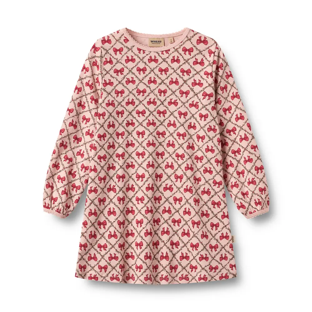 Wheat Elinor Natkjole - Dim Rose Bows - 110