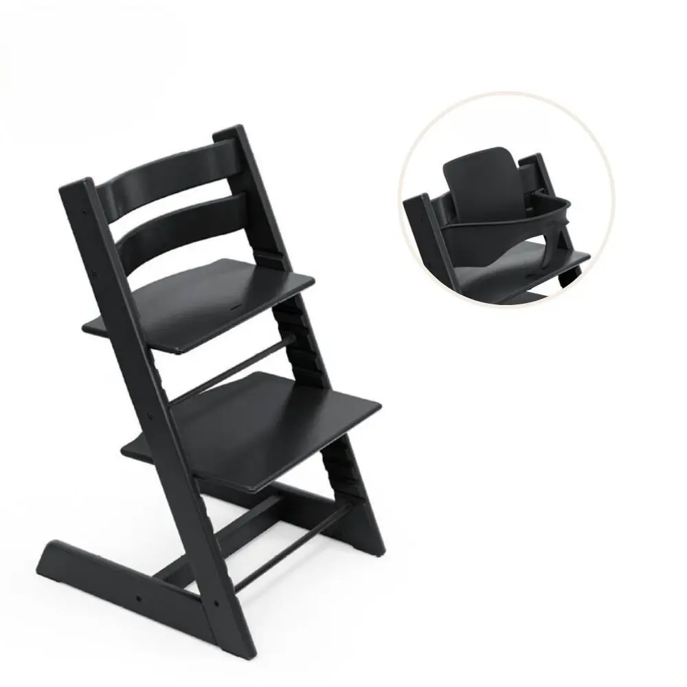 product-Højstol inkl. babysæt - sort