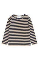 The New Siblings Fro Rib Bluse - Navy Blazer Striped