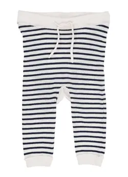 Let strikket leggings m. striber - Navy - 56