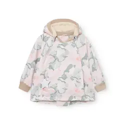 Matwiami Fleeceforet Jakke - PRINT petal topography - 5 ÅR/110