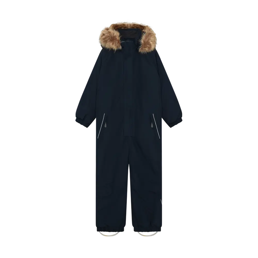 Color Kids Flyverdragt M. Fake Fur - Total Eclipse - 122