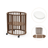 Sleepi Mini V3 inkl. madras og ombygningssæt - Warm brown