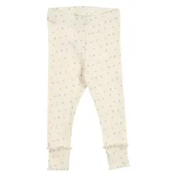 Müsli Leggings - Rib - Spring Deco - Tofu/Nectar/Shell Blue