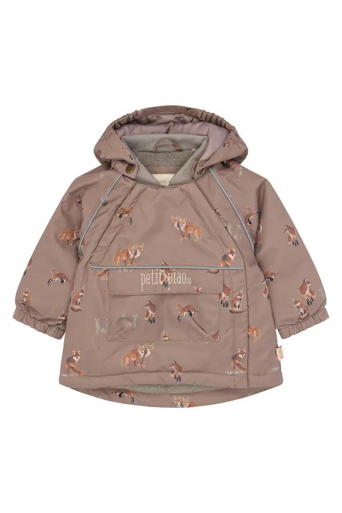 Petit Piao Dard Vinterjakke - Fossil Fox AOP - 98