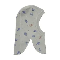 Uld Balaclava m. Print - Forest Fog - 60