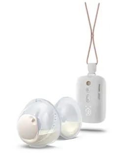 Håndfri dobbelt elektrisk brystpumpe billede