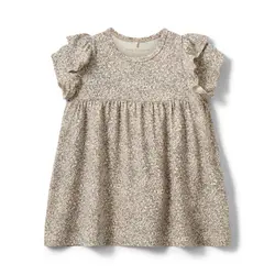 Sofie Schnoor Kjole - SynneKB - Beige/Rosa m. Blomster