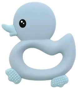 Bidering med and og taktile overflader, lyseblå