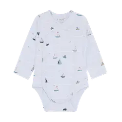 Langærmet Wrap Rib Body - Arctic Ice - 56