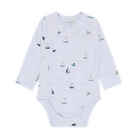 Langærmet Wrap Rib Body - Arctic Ice