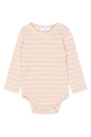 Fro Langærmet Rib Body - Peach Whip Striped