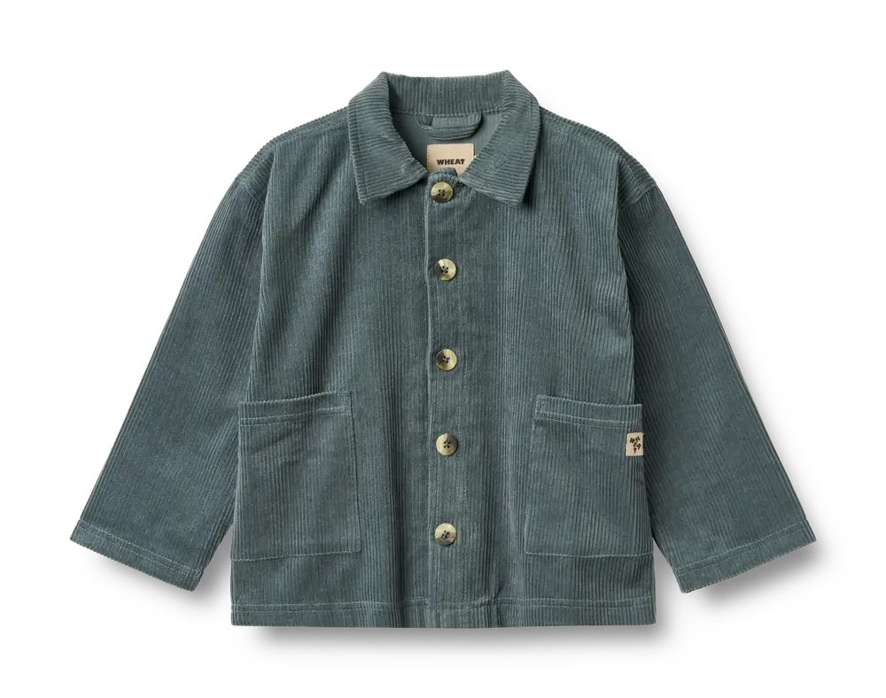 Wheat Skjorte - Fløjl - Sage - Stormy Weather