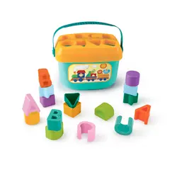 Puttekasse i plast - 16 klodser - Fra 6 mdr.