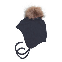 Baby Djævlehue m. Kvast - Classic navy