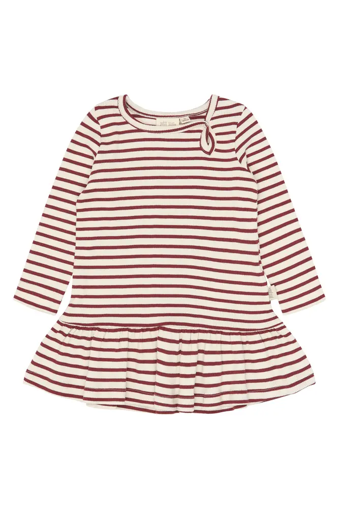 Petit Piao Sky Kjole - Syrah Striped - 98 CM
