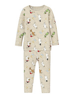 Semol Moomin Nattøj Sæt - Peyote Melange