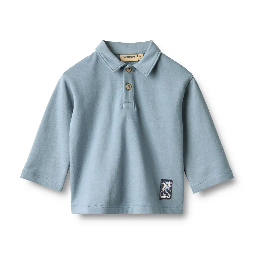 Wheat Vilhelm Sweatshirt - Faded Denim - 62